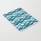 Cat waves pattern Notebook Gallery Image 3