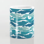 Cat waves pattern Coffee Mug Gallery Image 4