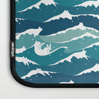 Cat waves pattern Laptop Sleeve Gallery Image 3