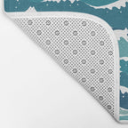 Cat waves pattern Bath Mat Gallery Image 2