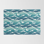 Cat waves pattern Rug Gallery Image 2