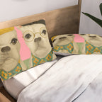 French Bulldogs at Breakfast Cafe Pillow Sham Gallery Image 2