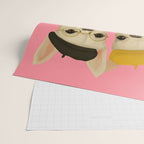 French Bulldogs at Breakfast Cafe Wrapping Paper Gallery Image 2