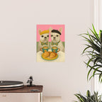 French Bulldogs at Breakfast Cafe Poster Gallery Image 2