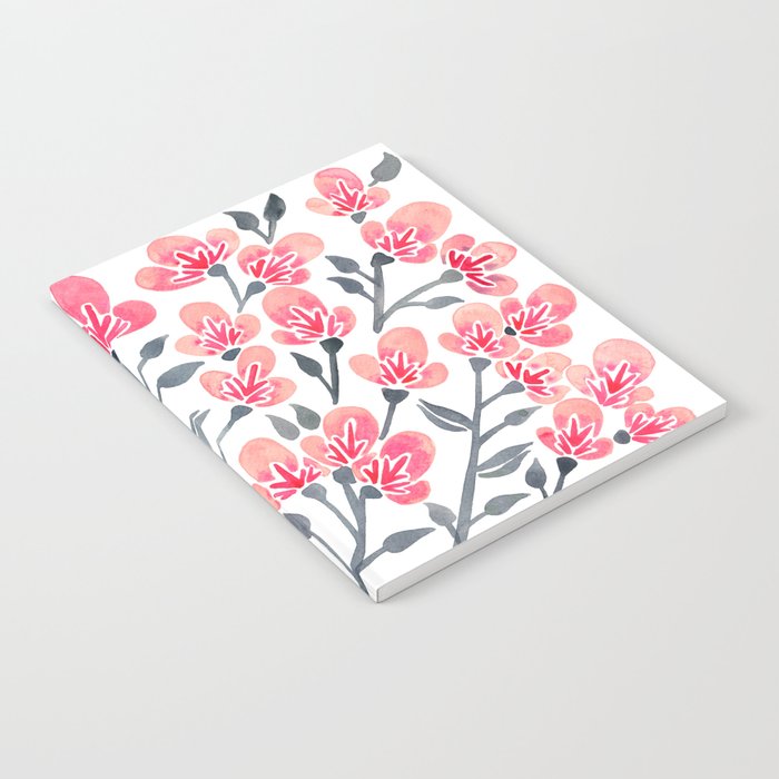 Cherry Blossoms - Pink & Black Palette Notebook Gallery Image 2