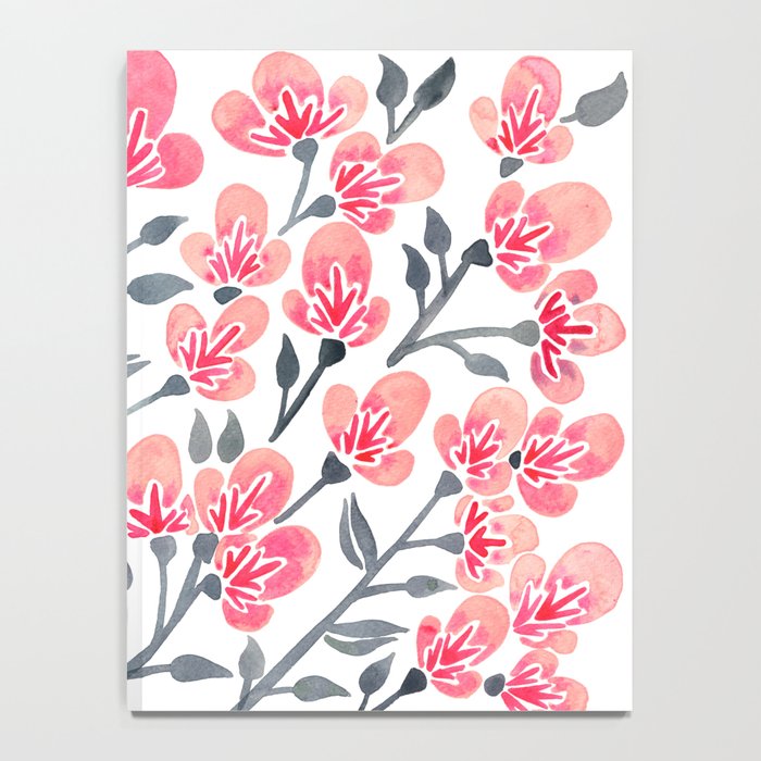 Cherry Blossoms - Pink & Black Palette Notebook Gallery Image 4