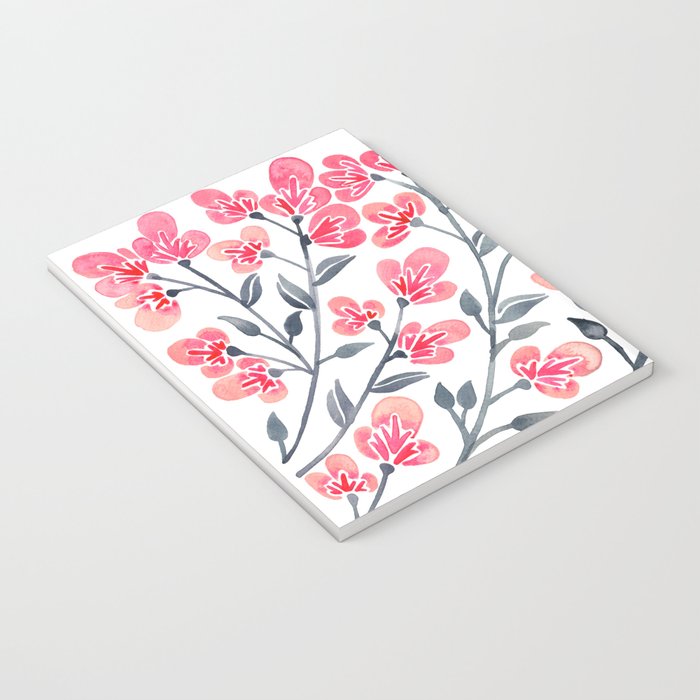 Cherry Blossoms - Pink & Black Palette Notebook Gallery Image 3