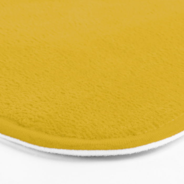 Mango Yellow Solid Color Bath Mat Gallery Image 3