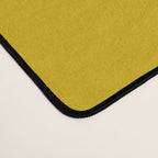Mango Yellow Solid Color Desk Mat Gallery Image 4