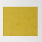 Mango Yellow Solid Color Throw Blanket Gallery Image 2