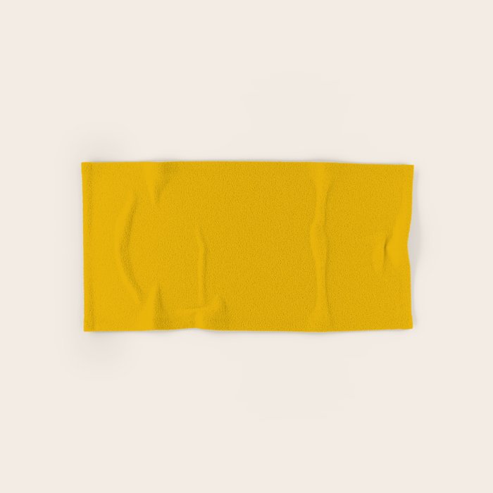 Mango Yellow Solid Color Bath Towel Gallery Image 1