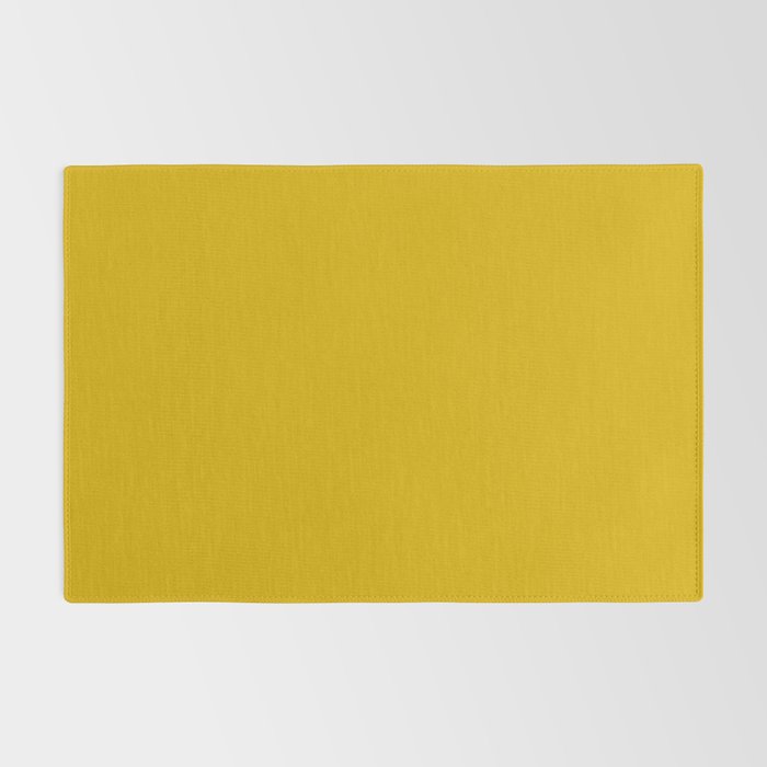 Mango Yellow Solid Color Rug Gallery Image 2
