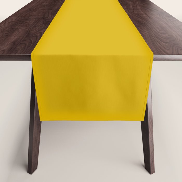Mango Yellow Solid Color Table Runner Gallery Image 1