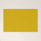 Mango Yellow Solid Color Welcome Mat Gallery Image 1