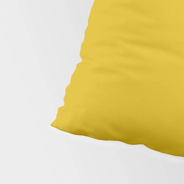 Mango Yellow Solid Color Pillow Sham Gallery Image 4