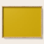 Mango Yellow Solid Color Serving Tray Gallery Image 1