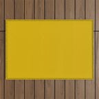 Mango Yellow Solid Color Outdoor Rug Gallery Image 1