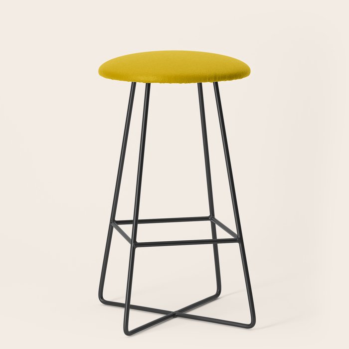 Mango Yellow Solid Color Stool Gallery Image 1
