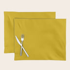 Mango Yellow Solid Color Placemat Gallery Image 1