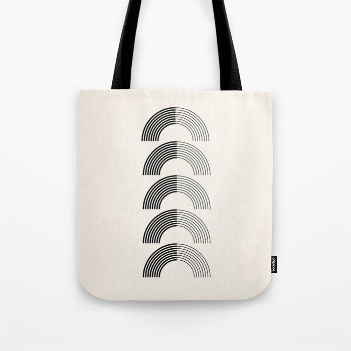 Black Rainbows Tote Bag Gallery Image 1