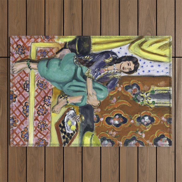 Henri Matisse 'Odalisque' Orientalist Female Figurative Art Outdoor Rug Gallery Image 1