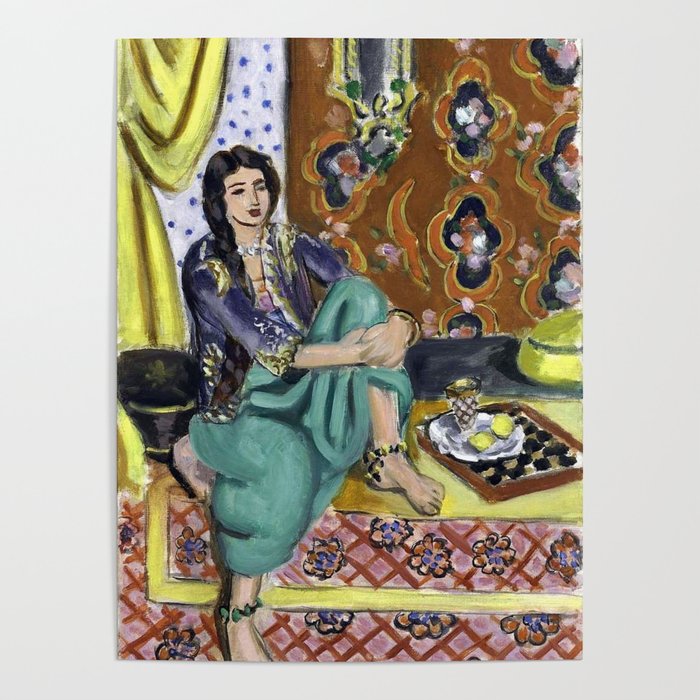 Henri Matisse 'Odalisque' Orientalist Female Figurative Art Poster Gallery Image 4