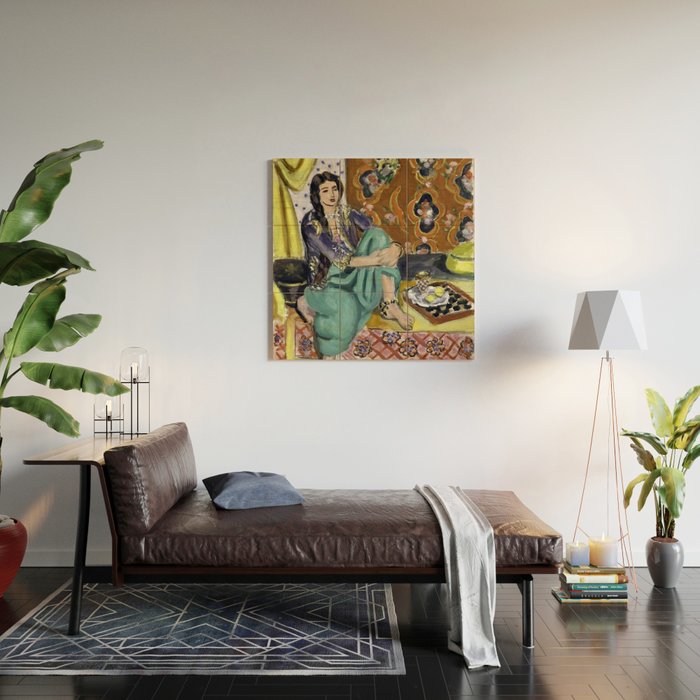 Henri Matisse 'Odalisque' Orientalist Female Figurative Art Wood Wall Art Gallery Image 2