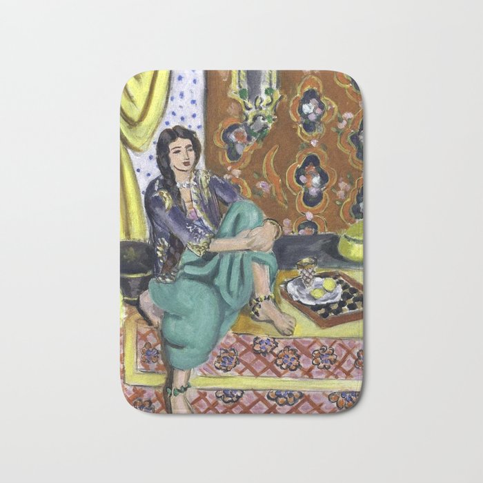 Henri Matisse 'Odalisque' Orientalist Female Figurative Art Bath Mat Gallery Image 1