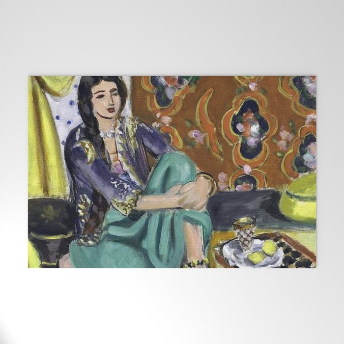 Henri Matisse 'Odalisque' Orientalist Female Figurative Art Welcome Mat Gallery Image 1