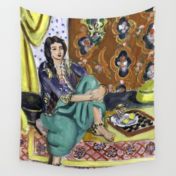 Henri Matisse 'Odalisque' Orientalist Female Figurative Art Wall Tapestry Gallery Image 4