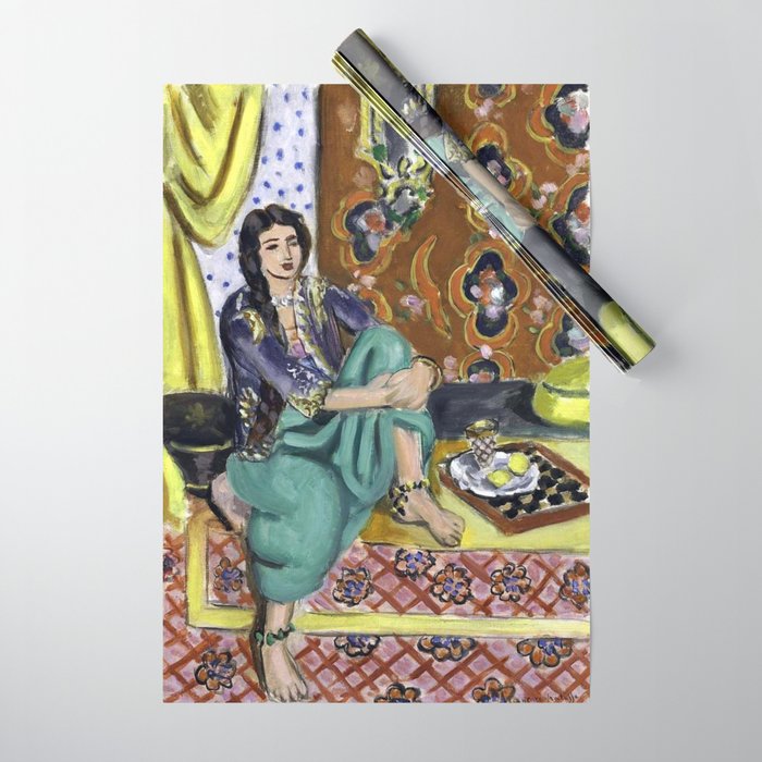 Henri Matisse 'Odalisque' Orientalist Female Figurative Art Wrapping Paper Gallery Image 1