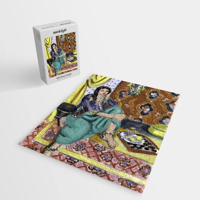 Henri Matisse 'Odalisque' Orientalist Female Figurative Art Jigsaw Puzzle Gallery Image 2