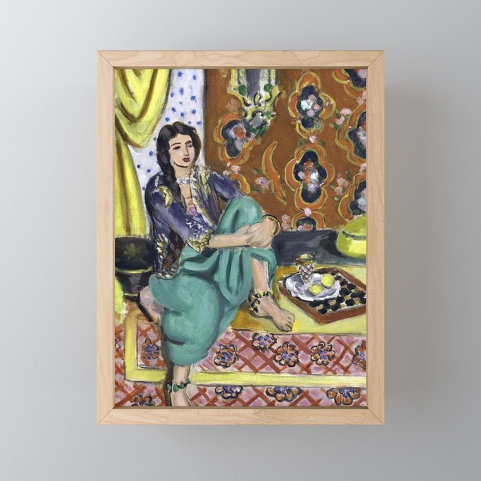 Henri Matisse 'Odalisque' Orientalist Female Figurative Art Mini Art Print Gallery Image 1
