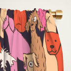 Dogs all day brights Window Curtain Gallery Image 2