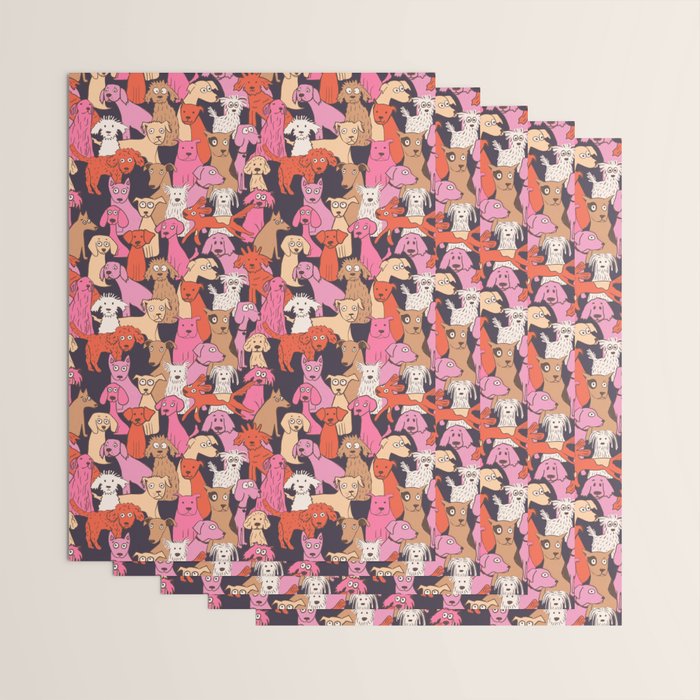 Dogs all day brights Wrapping Paper Gallery Image 3