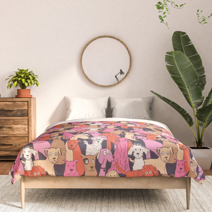 Dogs all day brights Comforter Gallery Image 3