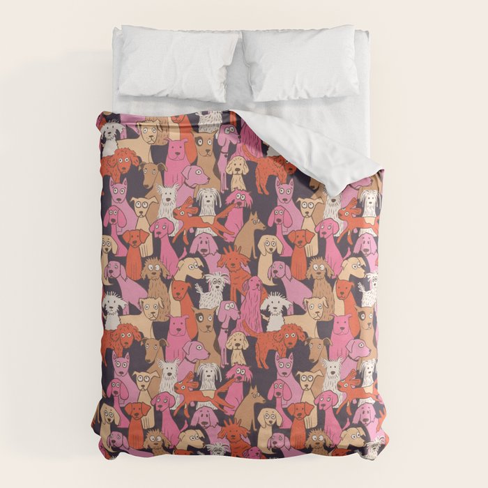 Dogs all day brights Duvet Cover Gallery Image 6