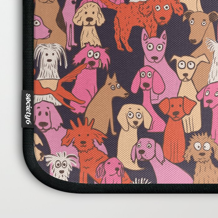Dogs all day brights Laptop Sleeve Gallery Image 3
