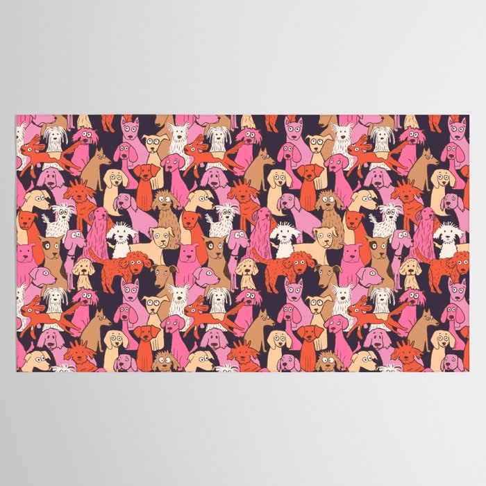 Dogs all day brights Tablecloth Gallery Image 2