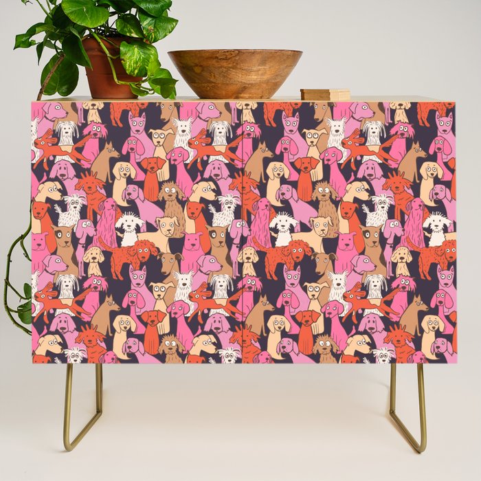 Dogs all day brights Credenza Gallery Image 1