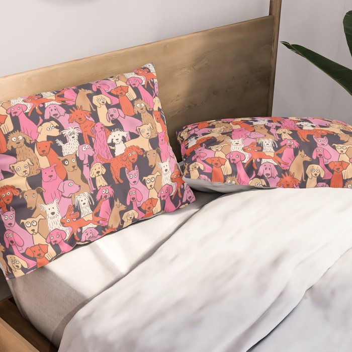 Dogs all day brights Pillow Sham Gallery Image 2