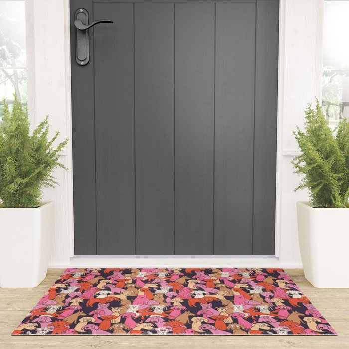 Dogs all day brights Welcome Mat Gallery Image 3