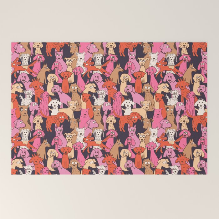 Dogs all day brights Welcome Mat Gallery Image 2