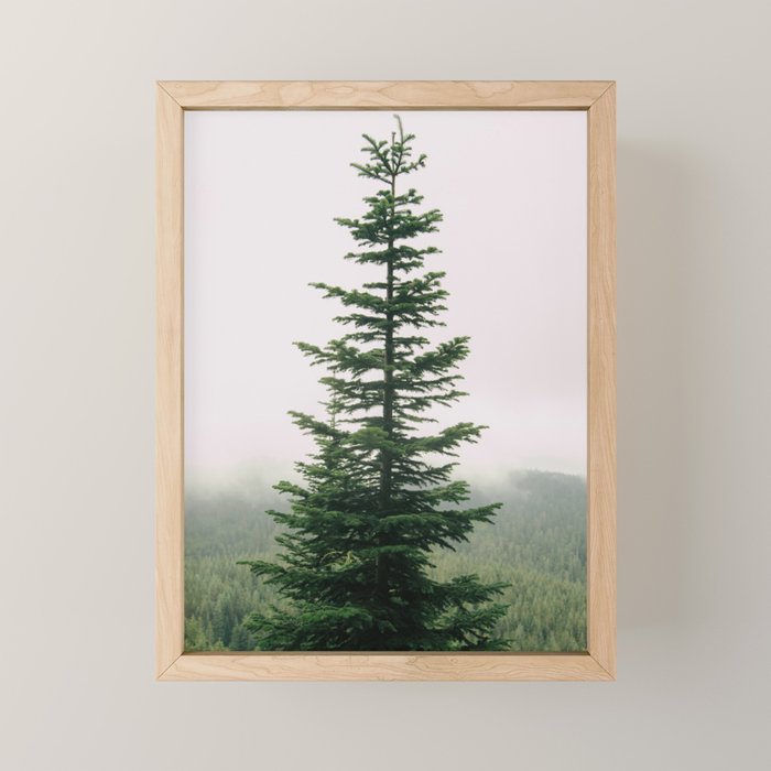 Single Tree Mini Art Print Gallery Image 1
