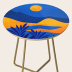 Moonrise Mountains / Blue and Orange Side Table Gallery Image 2