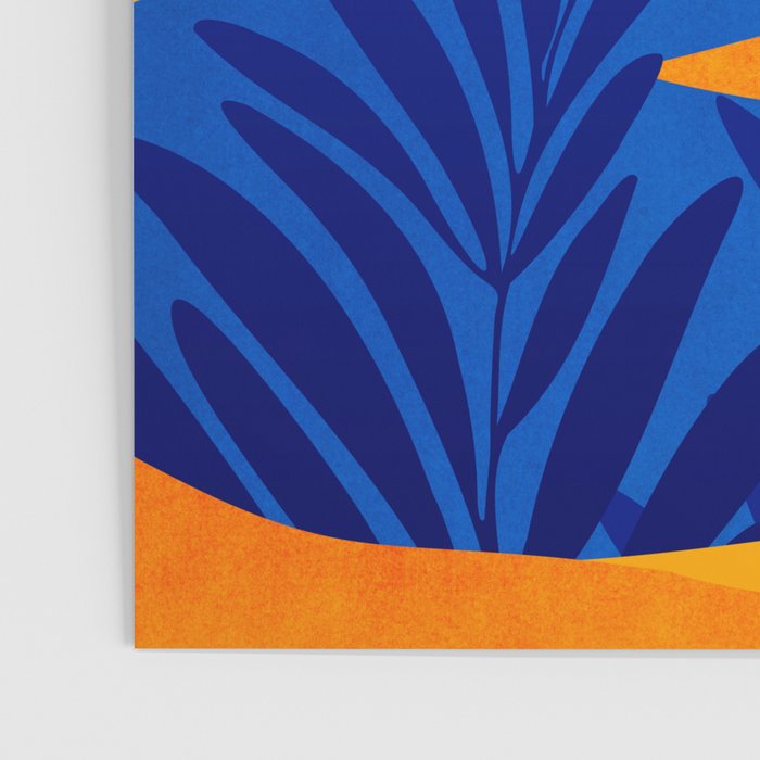 Moonrise Mountains / Blue and Orange Poster Gallery Image 3
