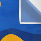 Moonrise Mountains / Blue and Orange Wall Tapestry Gallery Image 3