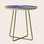Moonrise Mountains / Blue and Orange Side Table Gallery Image 1