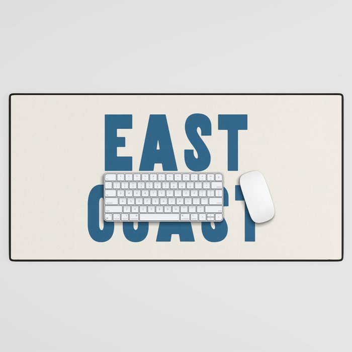 East Coast - Retro Typography Desk Mat Gallery Image 1