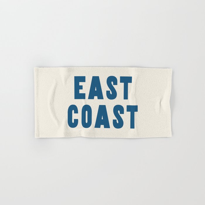 East Coast - Retro Typography Bath Towel Gallery Image 1